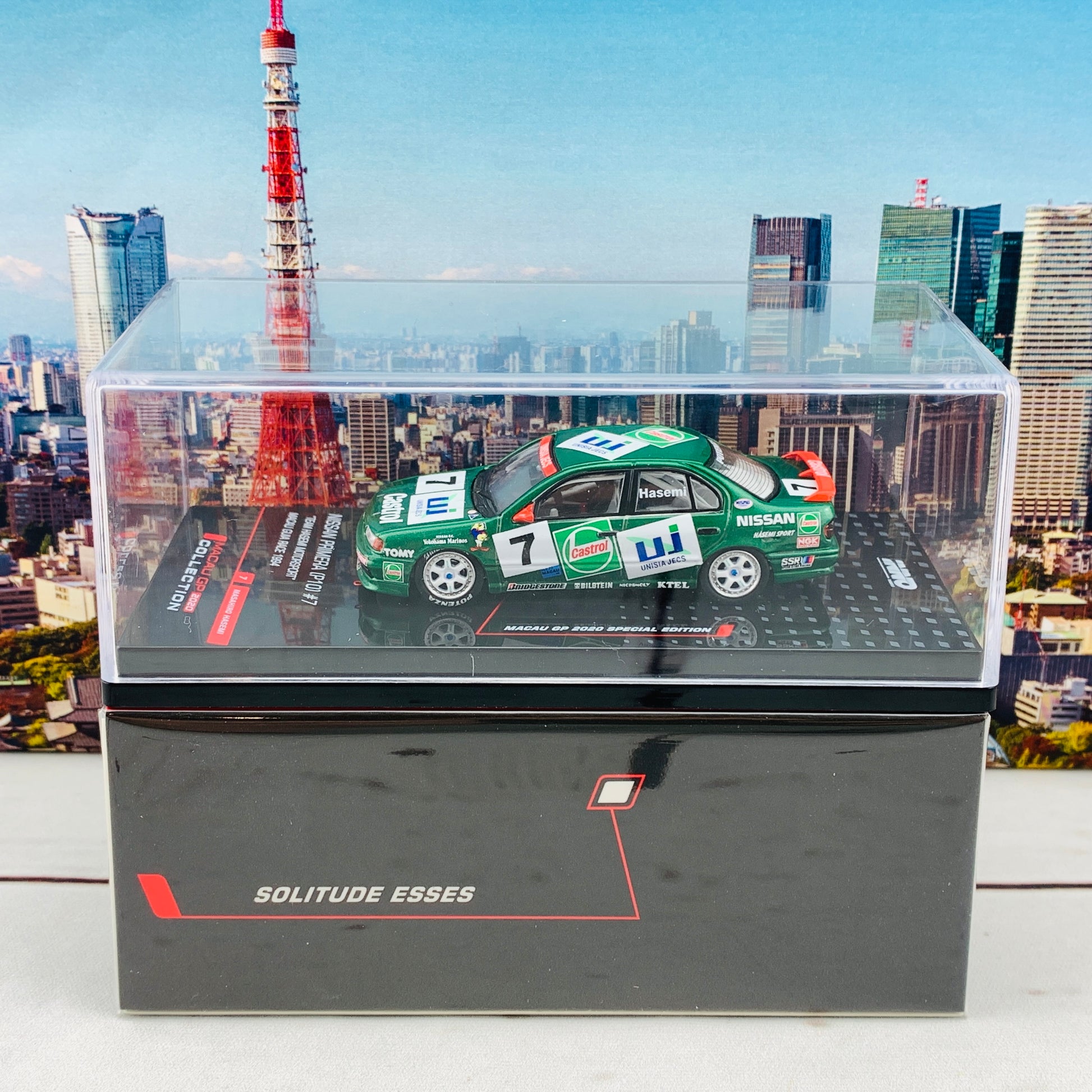 INNO64 MACAU GP 2020 COLLECTION NISSAN PRIMERA (P10) #7 "Team Hasemi Motorsport" Macau Guia Race 1994 Masahiro Hasemi IN64-P10-MGP20HS