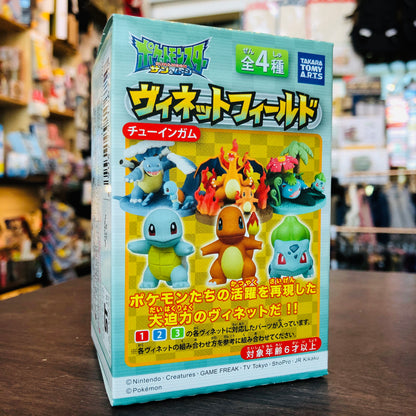 Pokemon Vignette Field Figure Set / Charmander + Squirtle + Bulbasaur + Effect parts #4