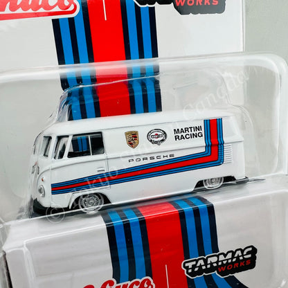 Tarmac Works x Schuco 1/64 Volkswagen T1 Panel Van Martini Racing T64S-005-MAR