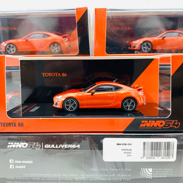 INNO64 1/64 TOYOTA GT 86 2014 Orange  IN64-GT86-ORG