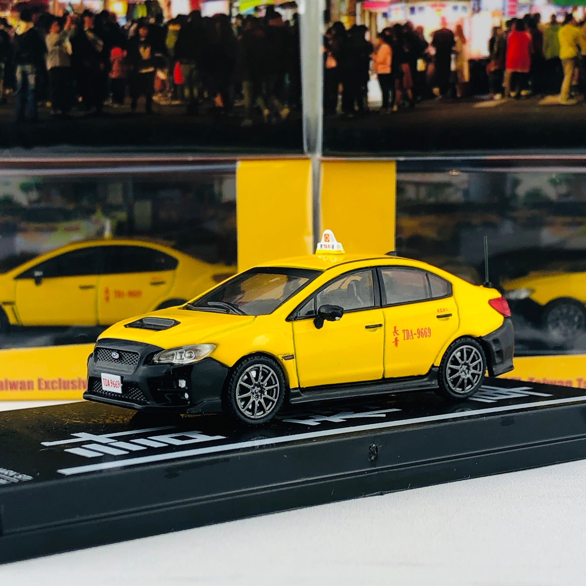 Tarmac Works 1/64 Subaru WRX STI Taiwan Taxi Limited to 1296 pcs T64-016-TA
