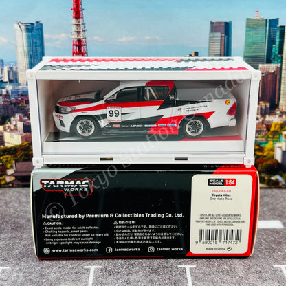TARMAC WORKS 1/64 HOBBY64 Toyota Hilux Revo One Make Race with Container T64-041-GR