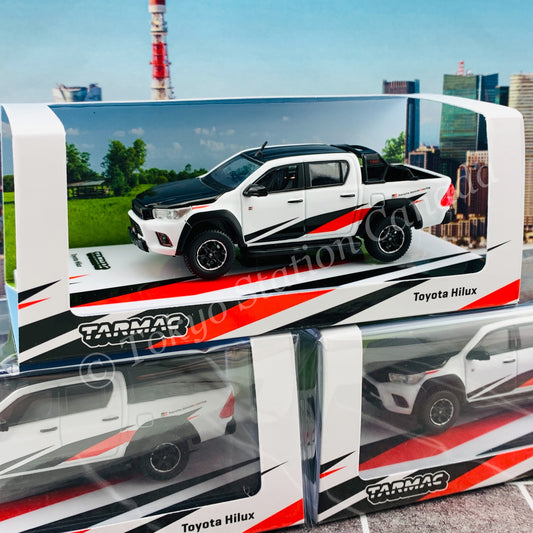 Tarmac Works 1/64 HOBBY64 Toyota Hilux  White T64-041-WH