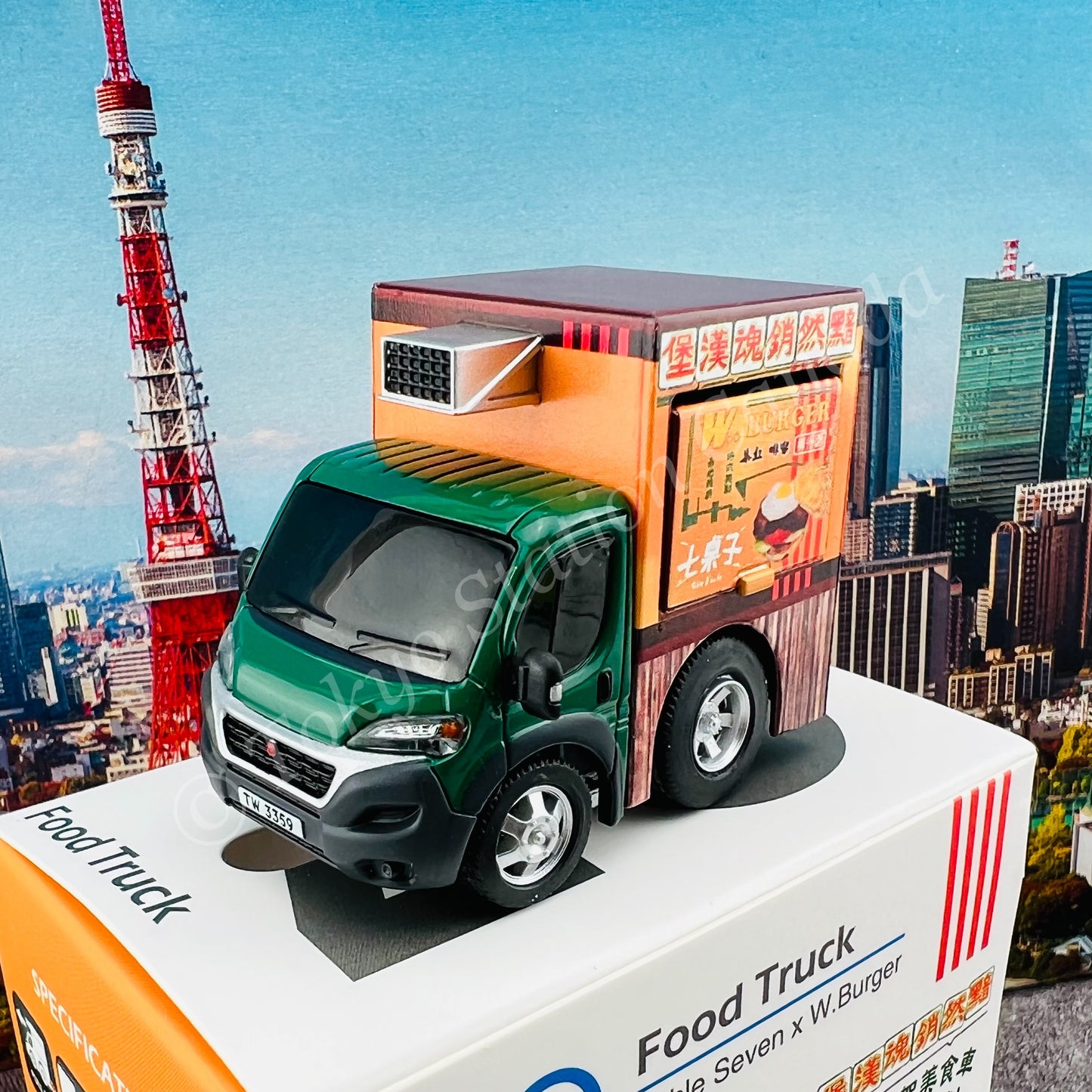 Tiny Q Pro-Series 07 Food Truck Table Seven x W. Burger TinyQ-07a