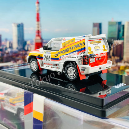 INNO64 1/64 MITSUBISHI PAJERO EVOLUTION #206 "OFF ROAD EXPRESS" Paris - Granada - Dakar 1998 Winner IN64-EVOP-OFE98