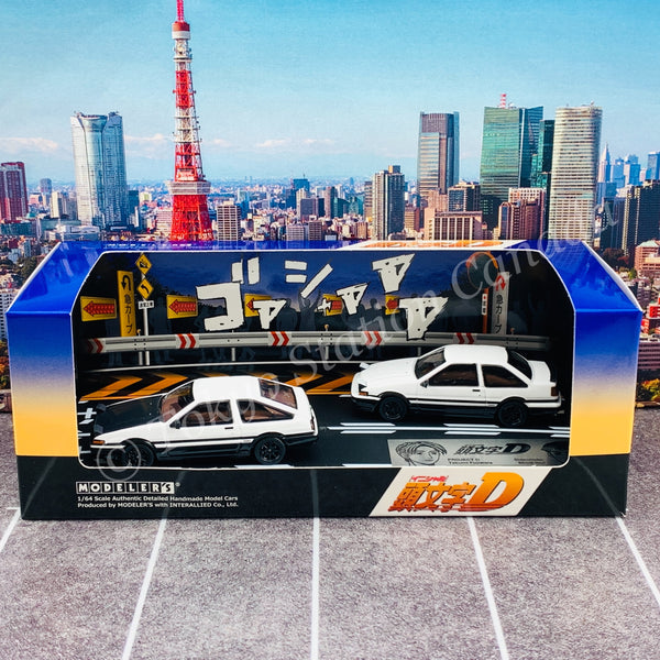 MODELER'S 1/64 Initial D Set Vol.1 Takumi Fujiwara Trueno (AE86) & Shi ...