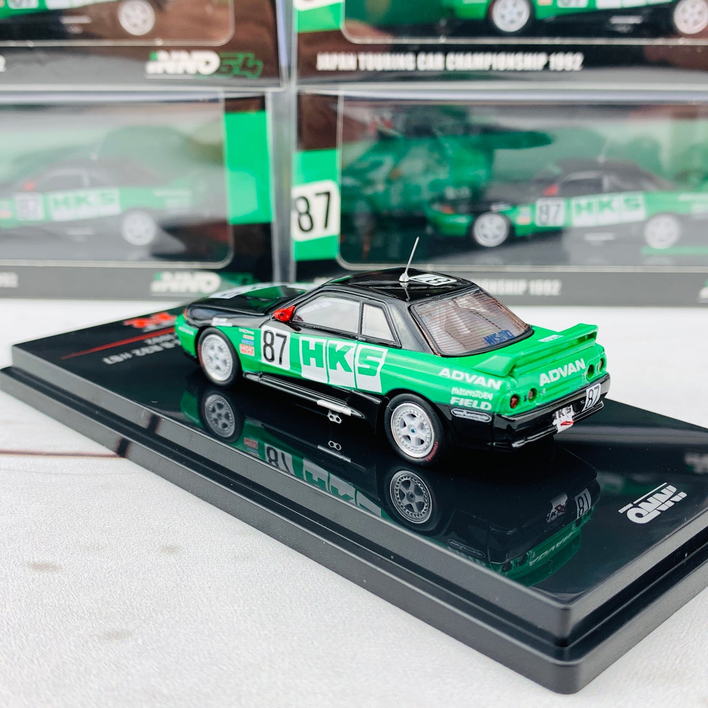 INNO64 NISSAN SKYLINE GTR R32 #87 HKS JTC 1992 IN64-R32-HKS92