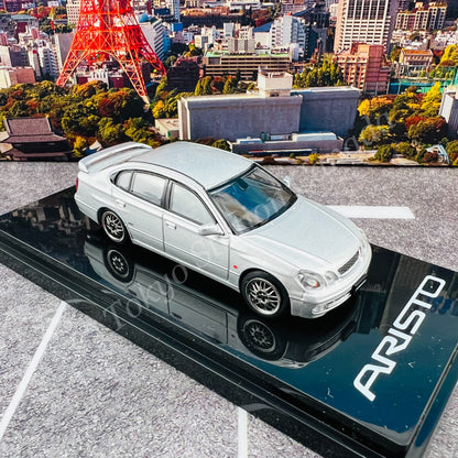 HOBBY JAPAN 1/64 Toyota ARISTO V300 VERTEX EDITION Customized Version Silver HJ641030CS