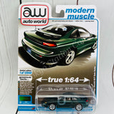 AUTO WORLD 1/64 1992 Dodge Stealth R/T Twin Turbo Emerald Green 849398045459