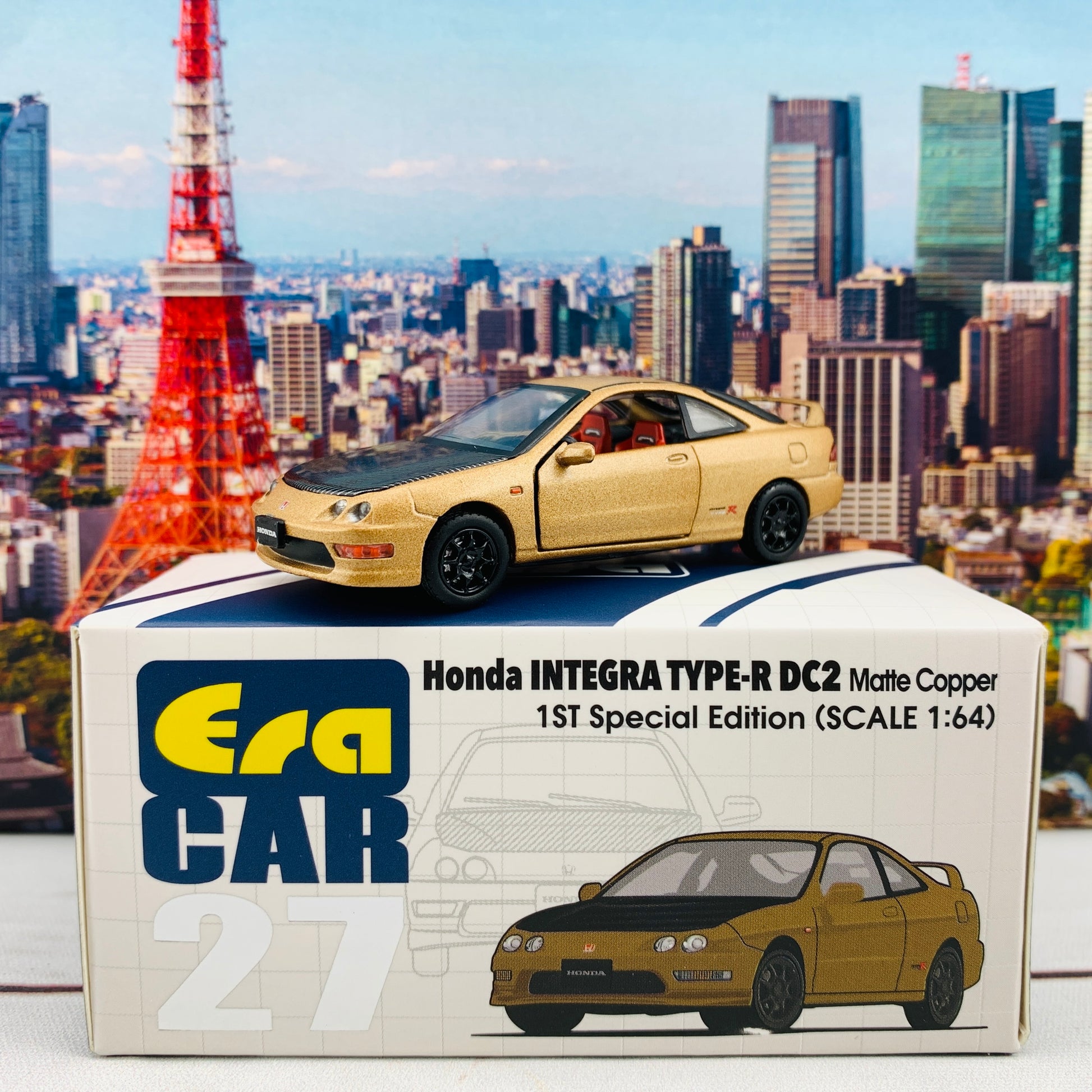 ERA CAR 27 1/64 Honda Integra Type-R DC2 Matte Copper 1ST Special Edition HA20DC2RF27