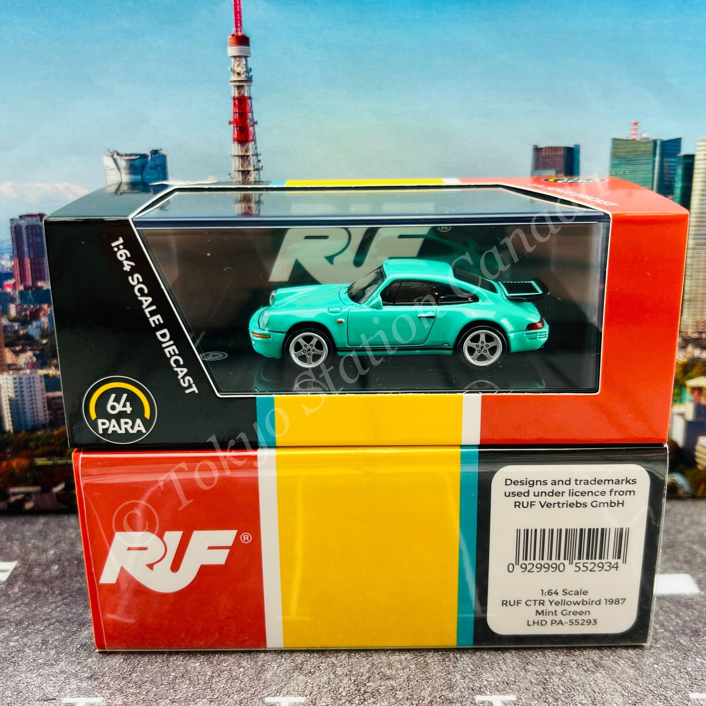 PARA64 1/64 RUF CTR Yellowbird 1987 Mint Green LHD PA-55293