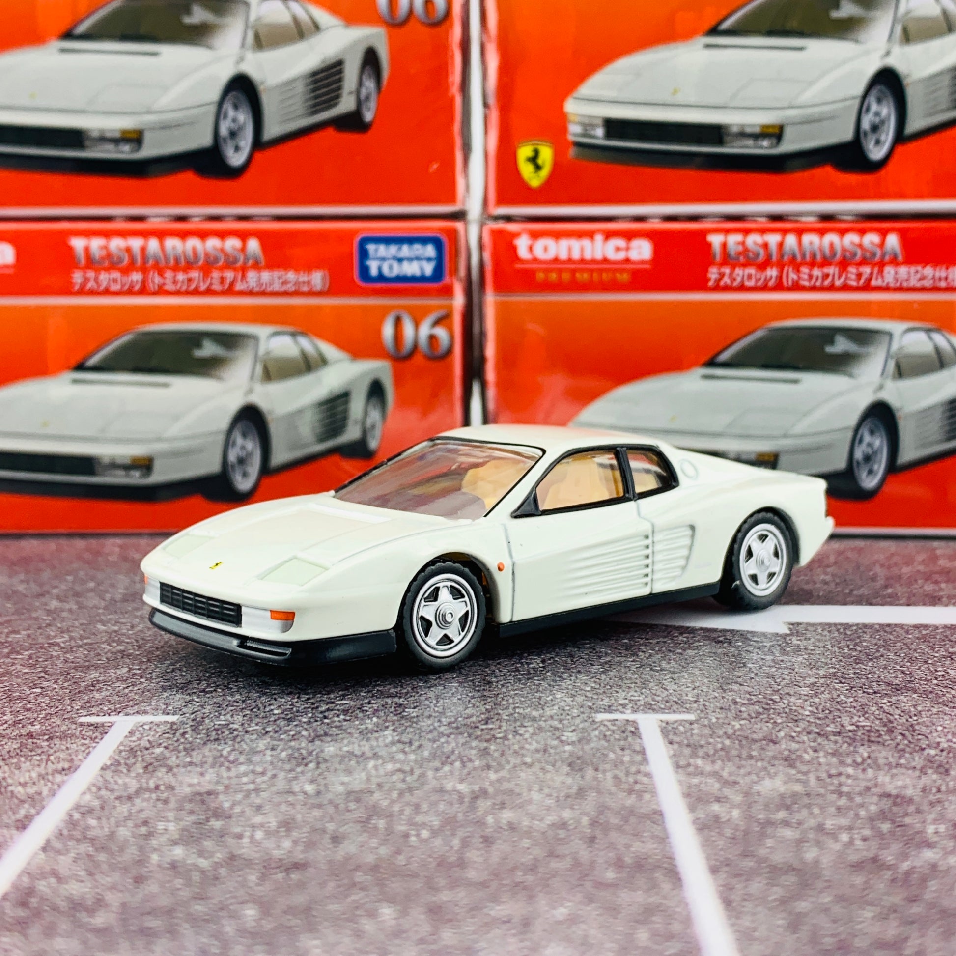 TOMICA PREMIUM 06 TESTAROSSA Limited Edition トミカプレミアム発売記念仕様 (WHITE)