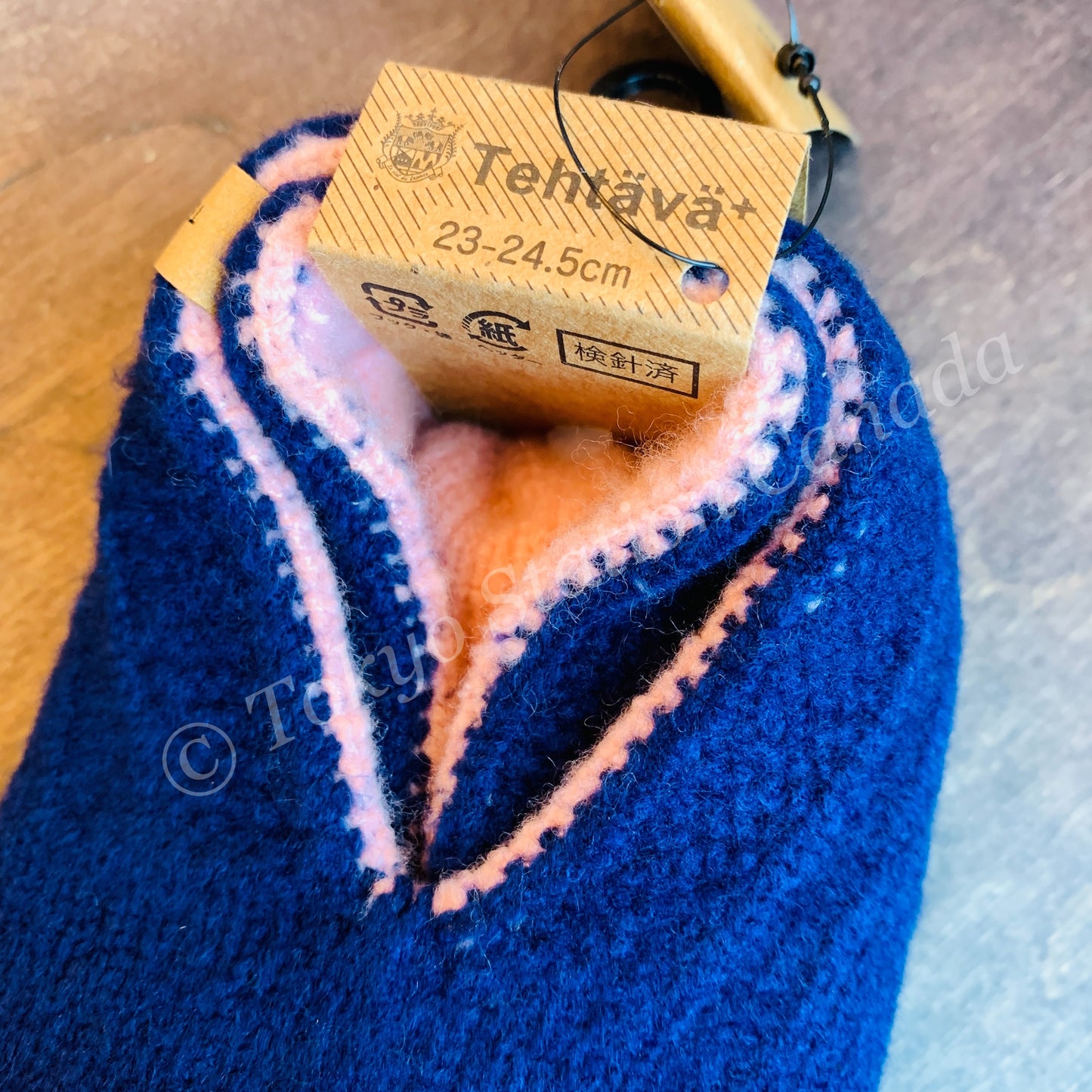 Tehtava Reversible Roomsocks - Navy Blue (Made in Japan) 0022TET092