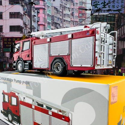 TINY 微影 112 1/76 SCANIA Major Pump 消防處泵車 (F459) TSING YI 青衣 Hong Kong FSD ATC65420