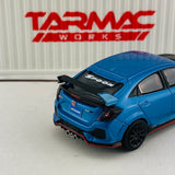 Tarmac Works 1/64 Honda Civic Type R FK8 Brilliant Blue with Black Bonnet and Container T64-014-BLE