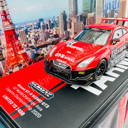 TARMAC WORKS 1/64 HOBBY64 Nissan GT-R NISMO GT3 GT World Challenge Asia ESPORTS Championship 2020  Tarmac eMotorsports Andy Ngan T64-035-ANDY