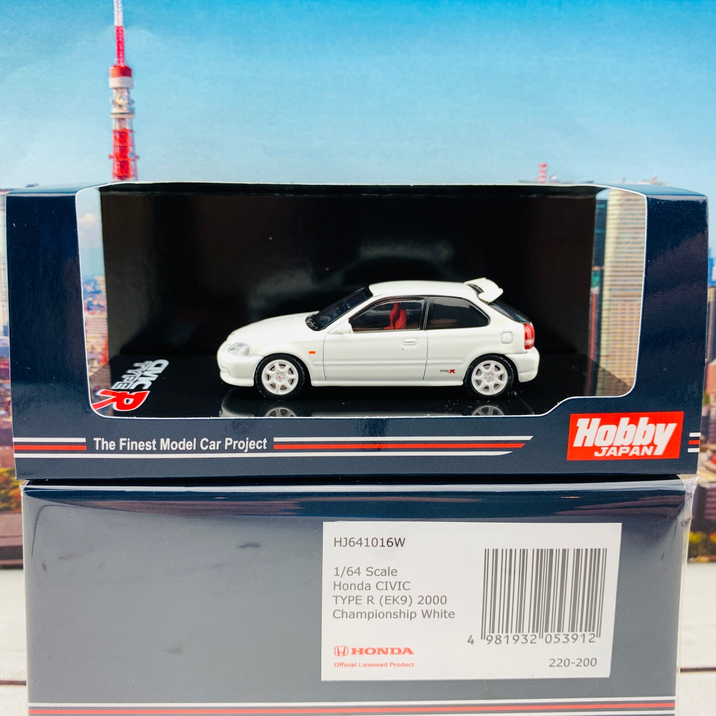 HOBBY JAPAN 1/64 Honda Civic TYPE R EK9 2000 CHAMPIONSHIP WHITE HJ641016W