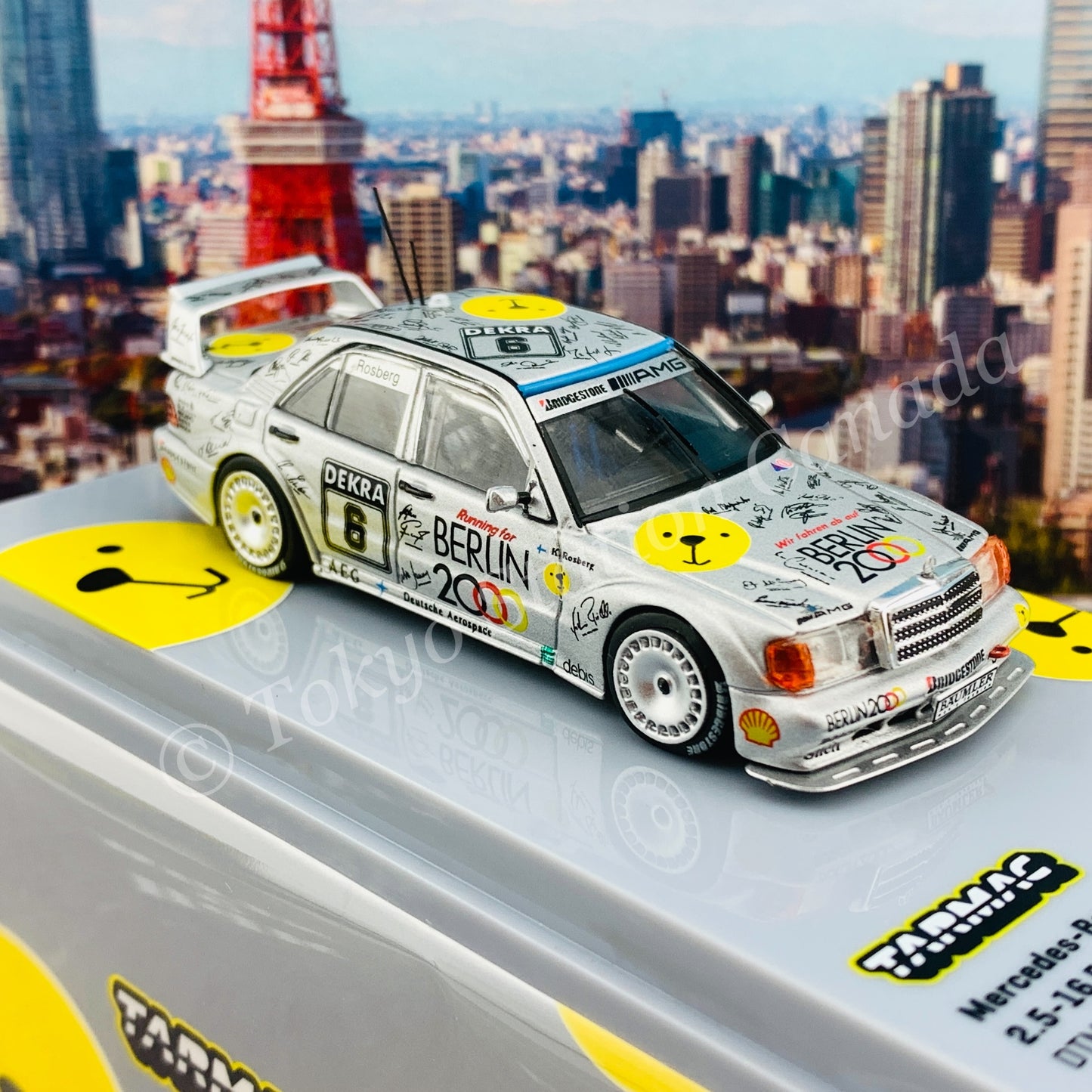 TARMAC WORKS 1/64 HOBBY64 Mercedes-Benz 190 E 2.5-16 Evo II  DTM 1992 Keke Rosberg T64-024-92DTM06