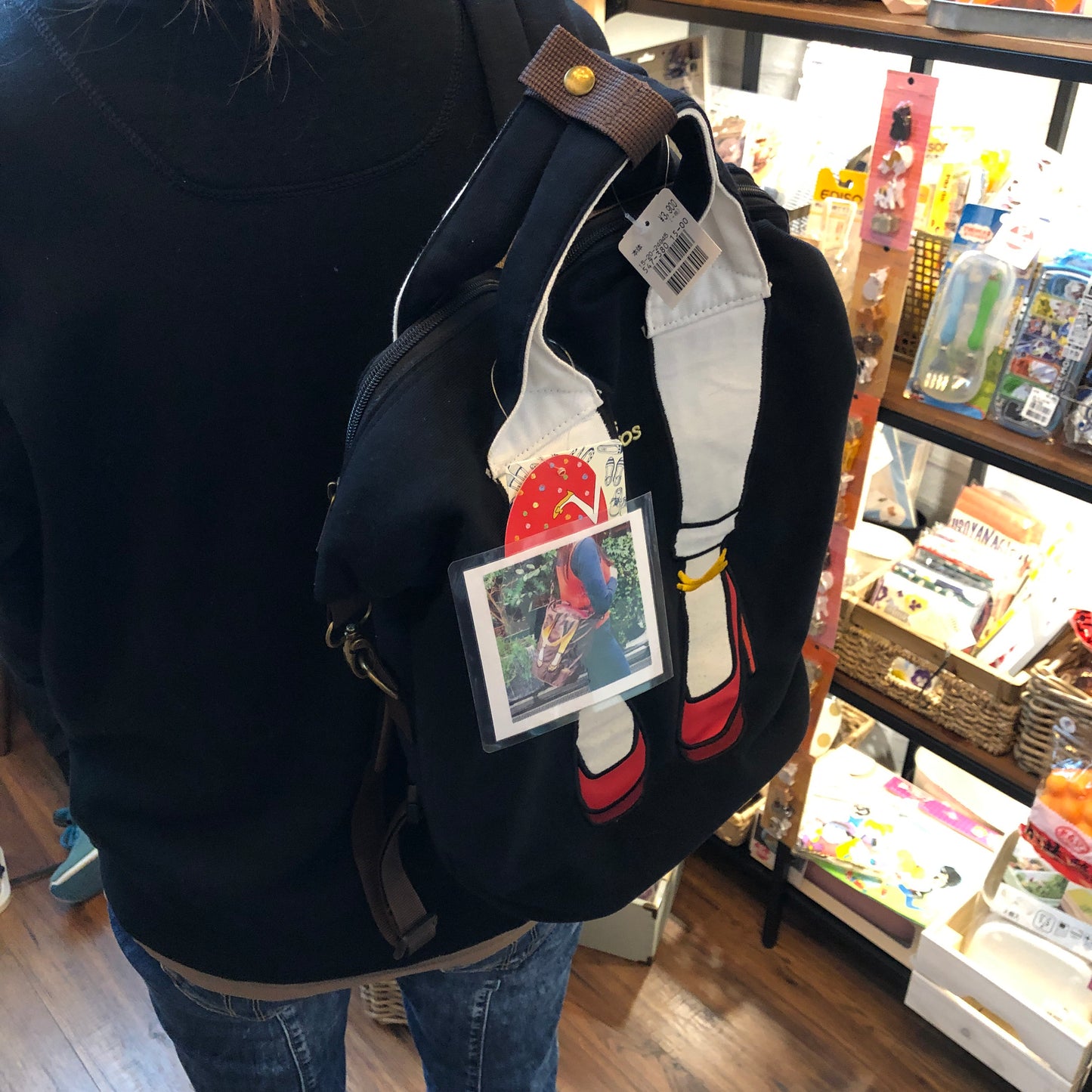 mis zapatos Skinny Pants 2-Way Backpack - Black