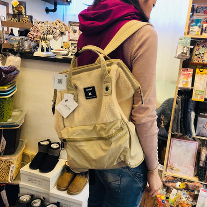 anello® Faux Fur Backpack Off White