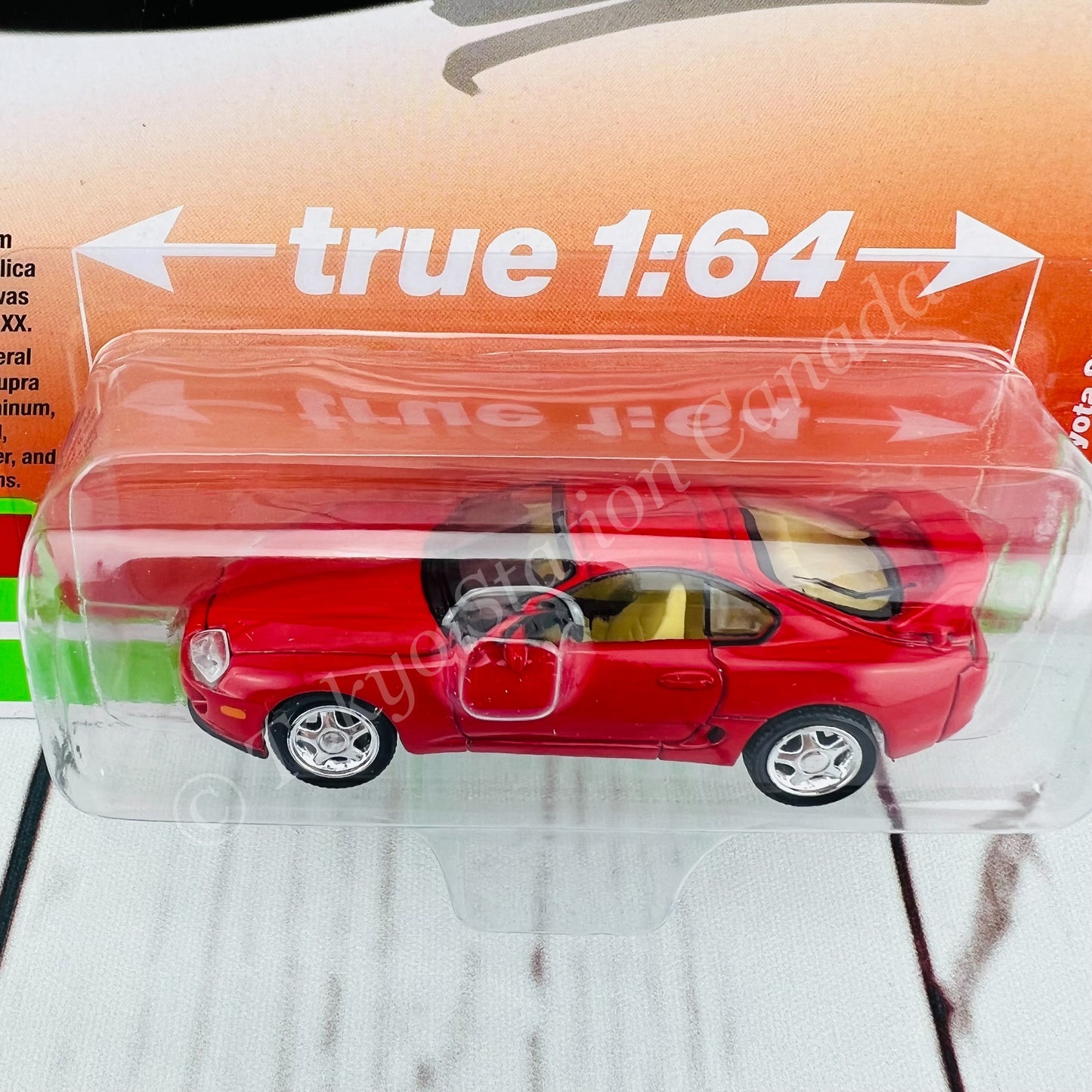 AUTO WORLD 1/64 1994 Toyota Supra Super Red 849398049259
