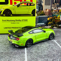 TARMAC WORKS COLLAB64 1/64 Ford Mustang Shelby GT500 Grabber Lime MGT00271-L