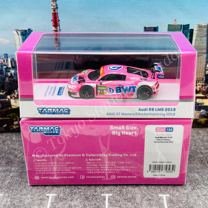 TARMAC WORKS HOBBY64 1/64 Audi R8 LMS 2019 ADAC GT Masters Hockenheimring 2019 Christopher HAASE / Jeffrey SCHMIDT T64-043-19BWT
