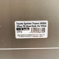 Ignition Model 1/18 Toyota Sprinter Trueno AE86 3 Door TK-Street Early Version White IG1772