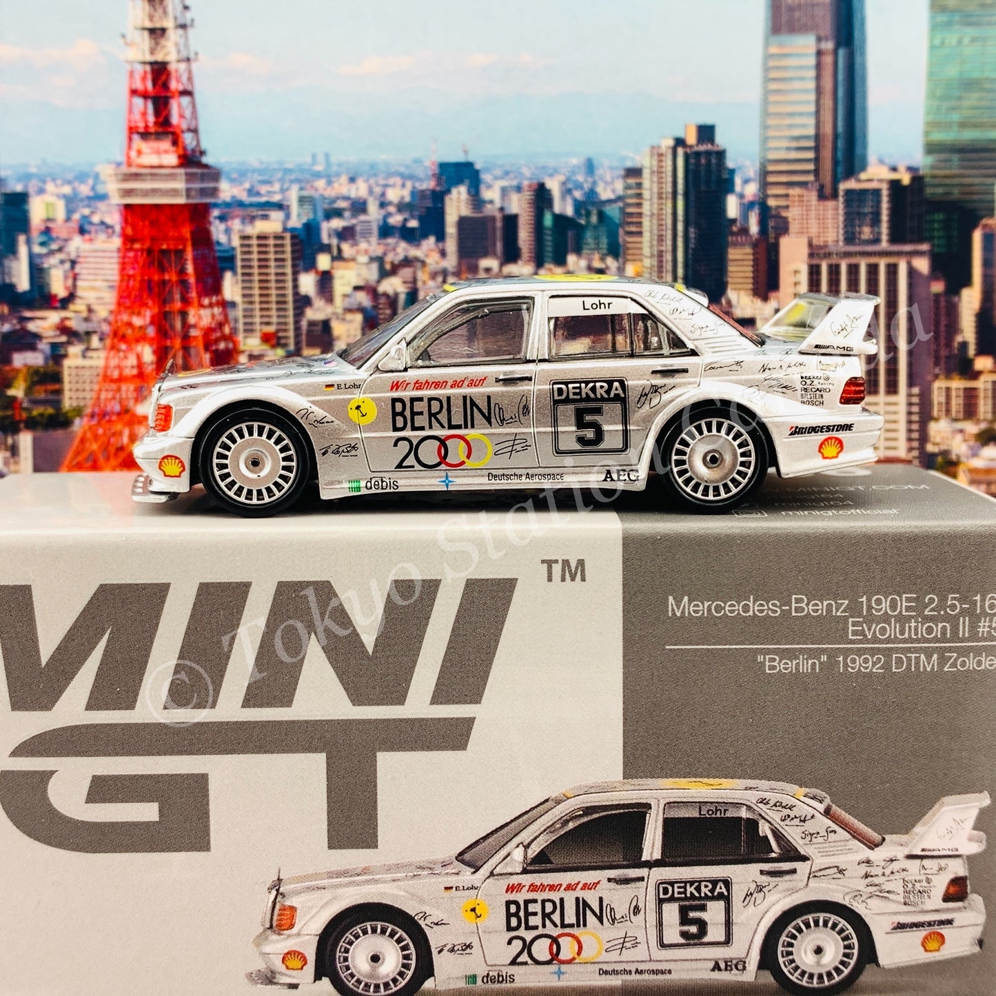 MINI GT 1/64 Mercedes-Benz 190E 2.5-16 Evolution II #5  "Berlin"  LHD MGT00196-L