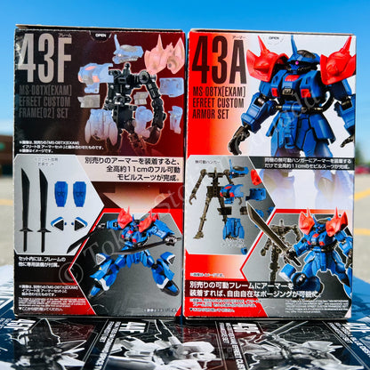 GFRAME 14 Mobile Suit Gundam 43A MS-08TX(EXAM) EFREET CUSTOM ARMOR SET and 43F MS-08TX(EXAM) EFREET CUSTOM FRAME (02) SET