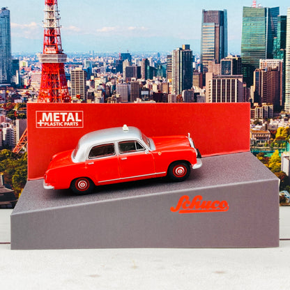 Schuco 1/64 Mercedes Benz 180D Ponton Hong Kong Taxi Silver/Red - Hong Kong Limited Edition 香港限定版 452025700