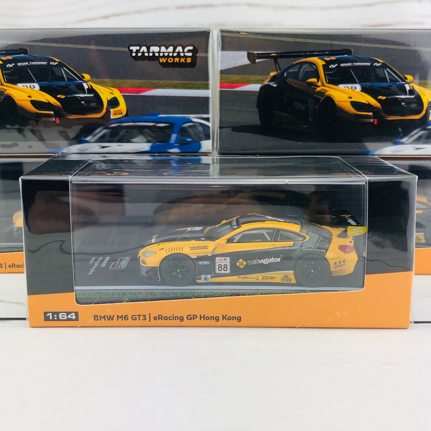 Tarmac Works 1/64 BMW M6 GTS eRacing GP Hong Kong Season 1 T64-020-eRGP18NE