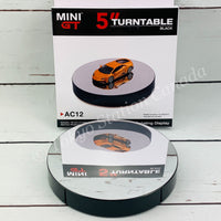 MINI GT 5" Display Turntable Black- Mirror Surface  MGTAC12