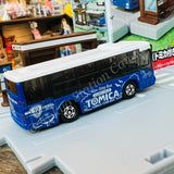 TAKARA TOMY Tomica Town Bus Stop with Tomica Bus (Mitsubishi Fuso Aero Star) 4904810209614