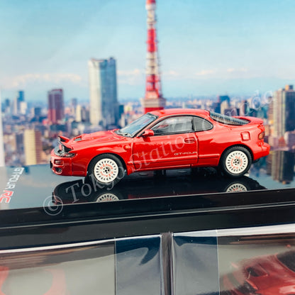 HOBBY JAPAN 1/64 Toyota CELICA GT-FOUR RC ST185 Customized Version Dish Wheel Super Red II HJ641023CR
