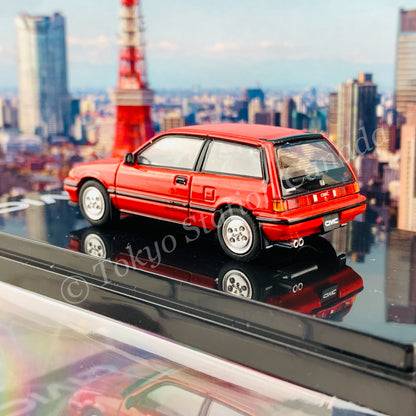 HOBBY JAPAN 1/64 Honda CIVIC Si (AT) 1984 Red HJ641029AR