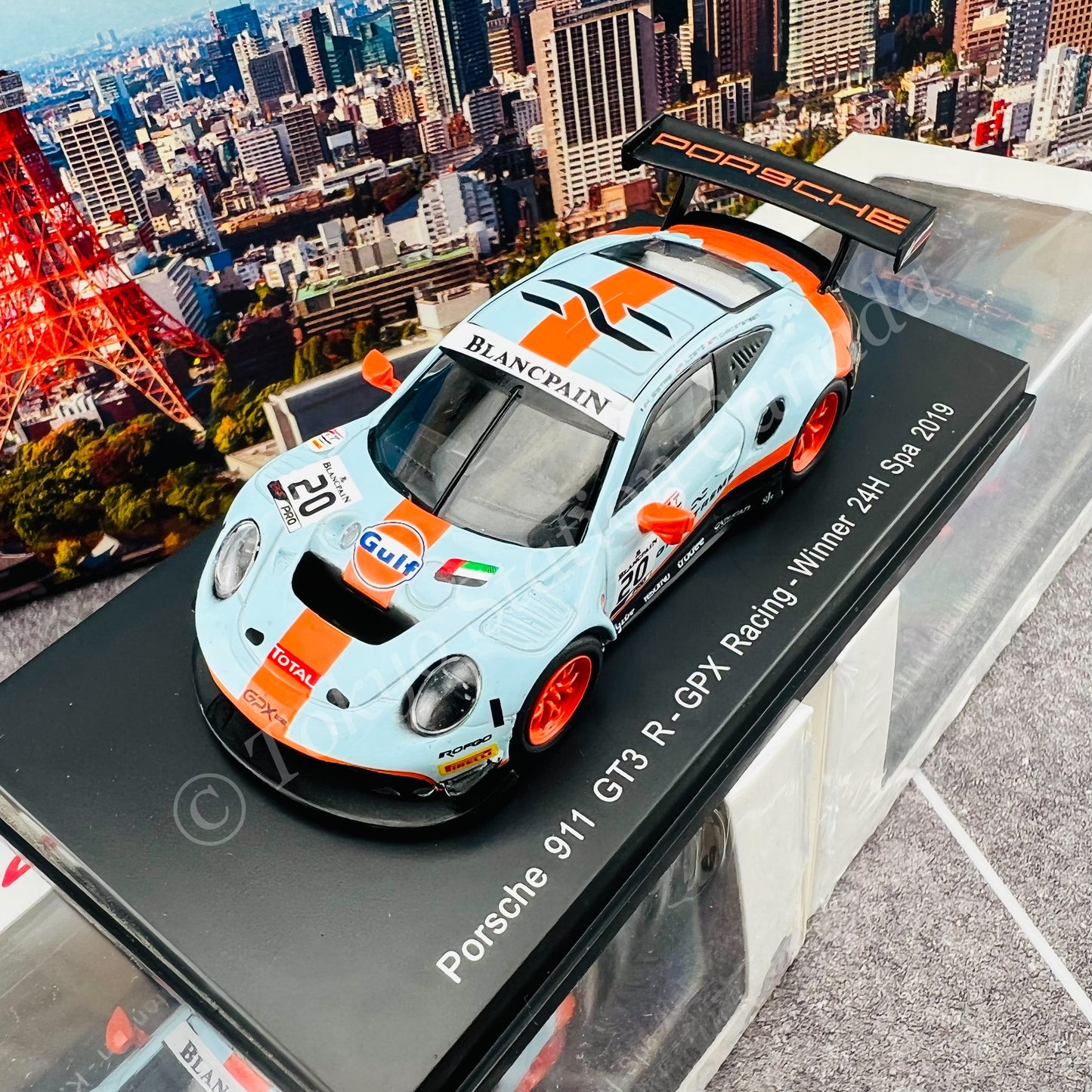 Sparky 1/64 Porsche 911 GT3 R No.20 GPX Racing Winner 24H Spa 2019 R. Lietz - M. Christensen - K. Estre Y184