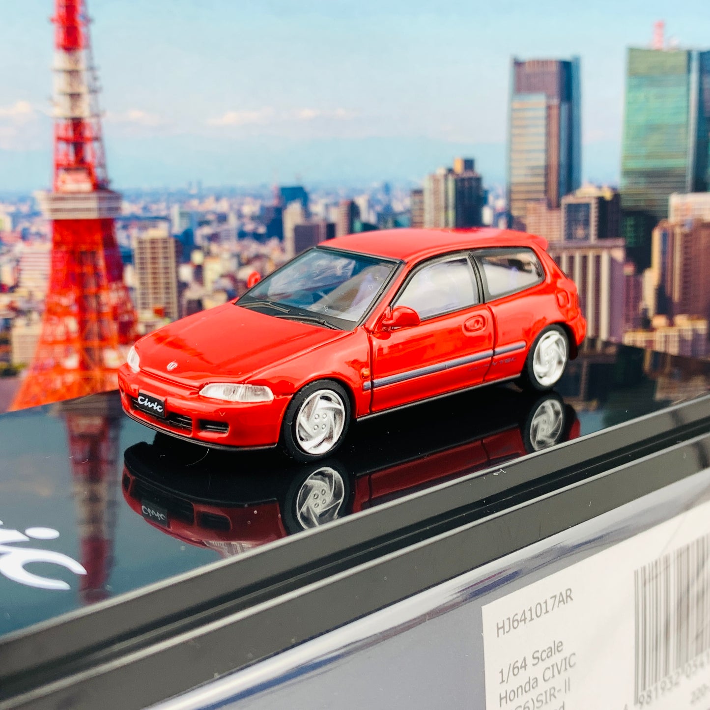 HOBBY JAPAN 1/64 Honda Civic EG6 SIR-II MILANO RED HJ641017AR