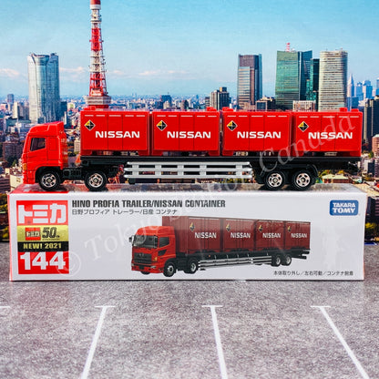 TOMICA 144 Hino Profia Trailer Nissan Container