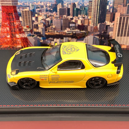 Ignition Model 1/64 Mazda RX7 FD3S RE Amemiya Yellow IG2064