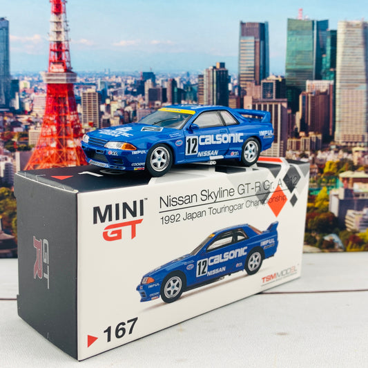 MINI GT 1/64 Nissan Skyline GTR R32 Gr. A #12  Calsonic 1992 Japan Touringcar Championship RHD MGT00167-R