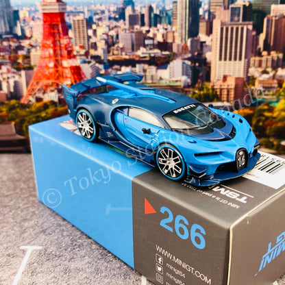 MINI GT 1/64 Bugatti Vision Gran Turismo Blue LHD MGT00266-L