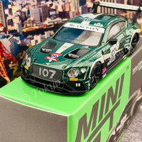 MINI GT 1/64 Bentley Continental GT3 #107 2019 Total 24 Hours of Spa M-Sport Team Bentley RHD MGT00208-R