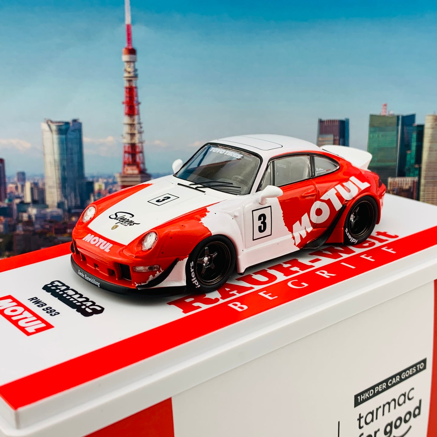 Tarmac Works 1/43 Hobby Collection RWB 993 Motul T43-014-MO