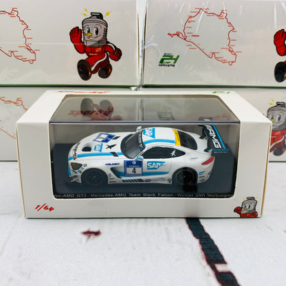 Sparky 1/64 Mercedes-AMG GT3 - Mercedes-AMG Team Black Falcon - Winner 24H Nurburgring 2016 B. Schneider - M. Engel - A. Christodoulou - M. Metzger Y156