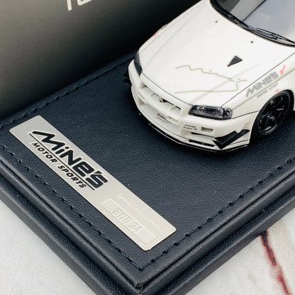 Ignition Model 1/43 Nissan Skyline GTR Mine's R34 White IG1812