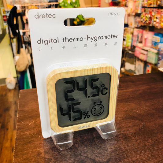 DRETEC 2-in-1 Digital Thermometer and Hygrometer - Wood Grain 0-271NW