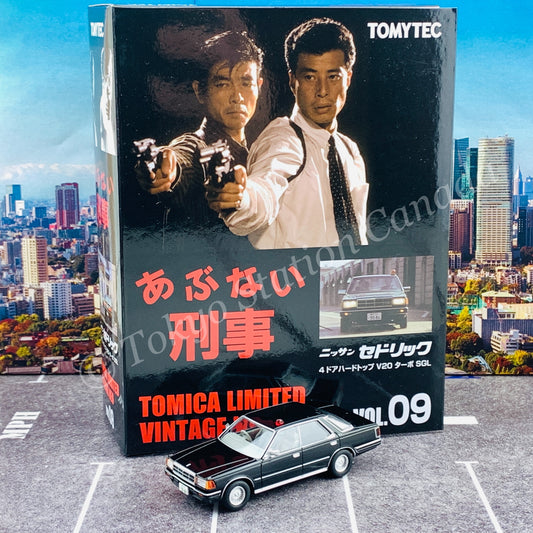 TOMYTREC Tomica Limited Vintage Neo 1/64 LV-N Abunai Deka Vol.9 Nissan Cedric HT V20 Turbo SGL (Black)