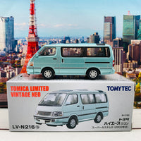 Tomytec Tomica Limited Vintage Neo 1/64 Toyota Hiace Wagon Super Custom G 2002 (Light green) LV-N216b