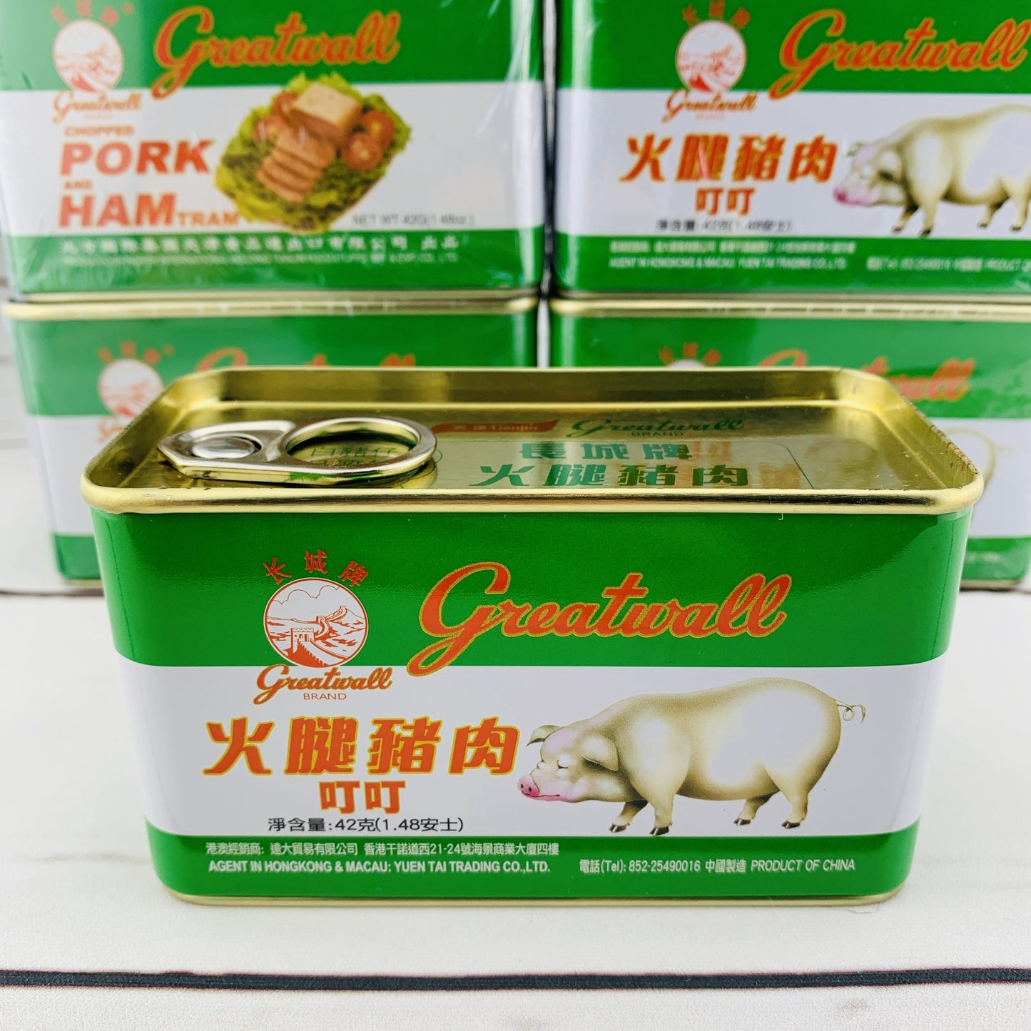 TINY x Great Wall Brand Chopped Pork and Ham Tram 長城牌火腿豬肉叮叮